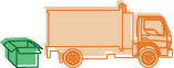 Junk Removal truck icon