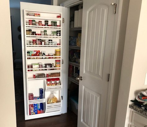 Door rack for pantry 