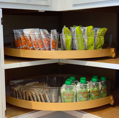 lazy susan for pantry storage