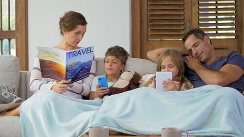 Relax with the family in your new home
