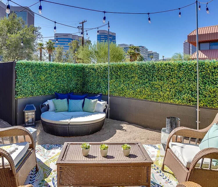 outdoor living space