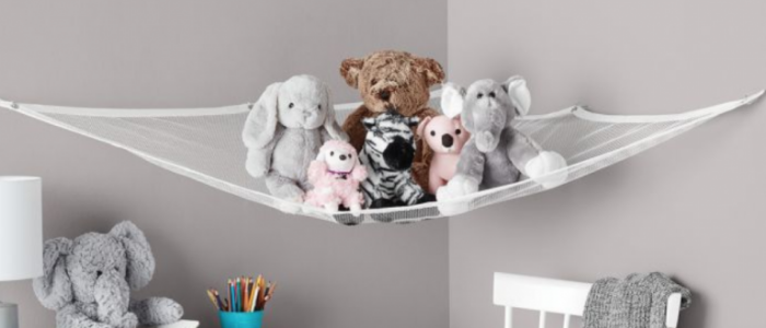 toy net to store items in children's bedroom