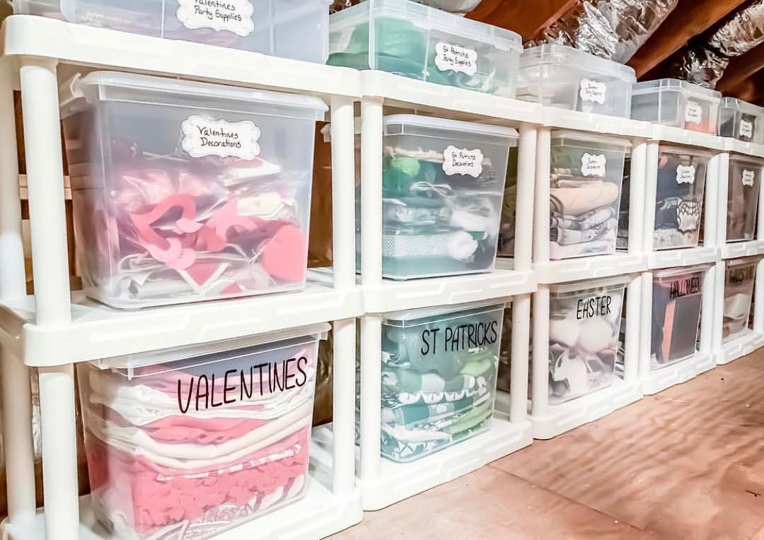 holiday storage bins
